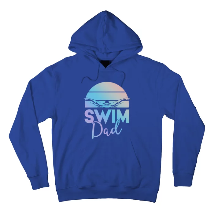 Swim Team Cute Gift Dad Father School Swimming Meet Swimmer Funny Gift Hoodie