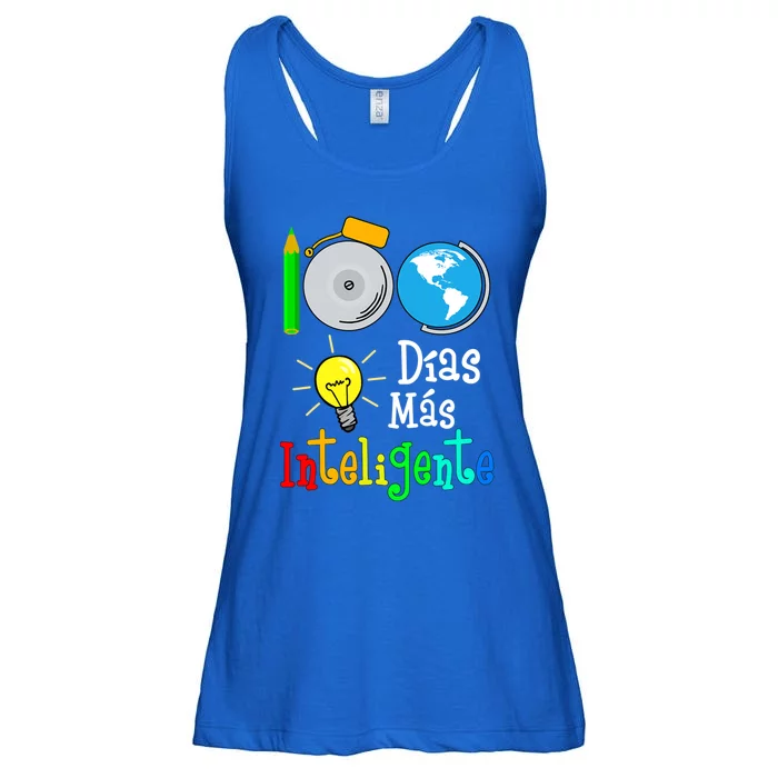 Spanish Teacher Cool Gift 100 Days Smarter 100th Day Of School Gift Ladies Essential Flowy Tank