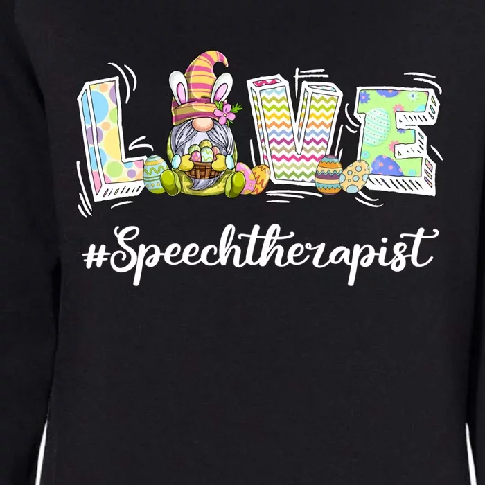 Speech Therapist Cute Easter Gnome Spring Love Gnomie Gift Womens California Wash Sweatshirt