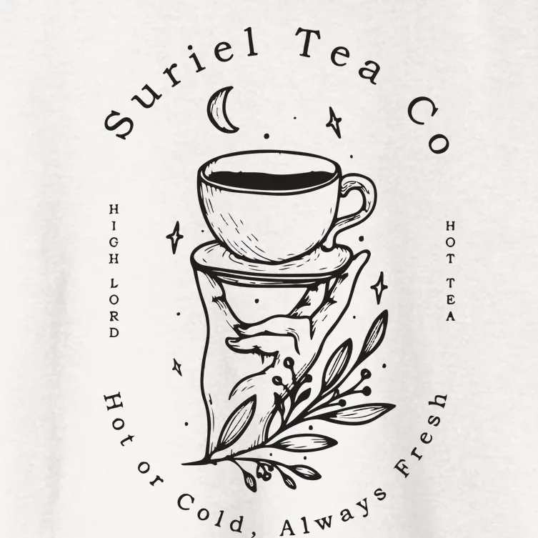 Suriel Tea Co Hot Or Cold Al Ways Fresh Women's Crop Top Tee