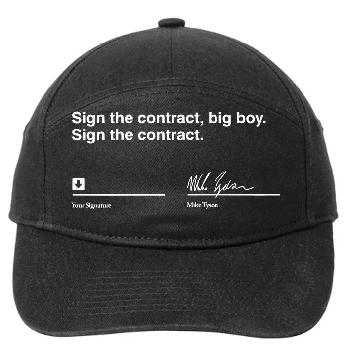 Sign The Contract Big Boy Sign The Contract Mike Tyson 7-Panel Snapback Hat