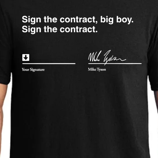 Sign The Contract Big Boy Sign The Contract Mike Tyson Pajama Set