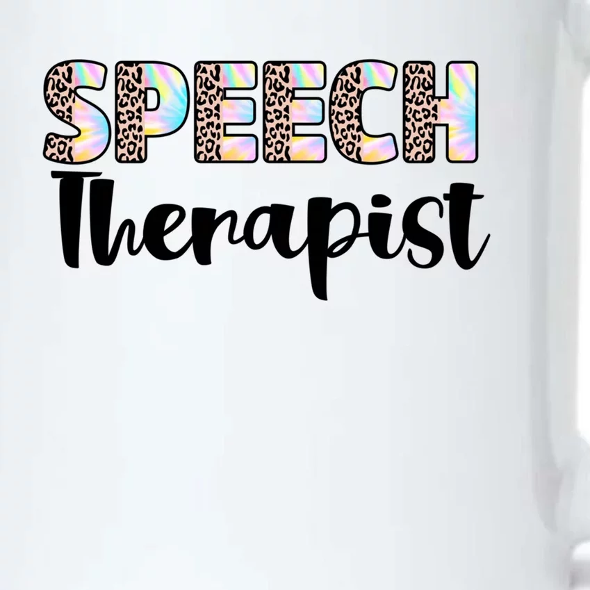 Speech Therapist Cute Leopard Speech Language Pathologist Gift Black Color Changing Mug