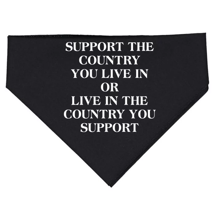 Support The Country You Live In USA-Made Doggie Bandana