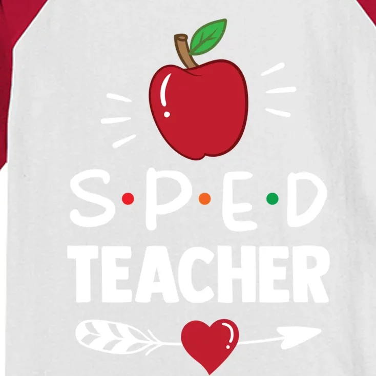 Sped Teacher Cute Awareness Special Education Cute Gift Kids Colorblock Raglan Jersey