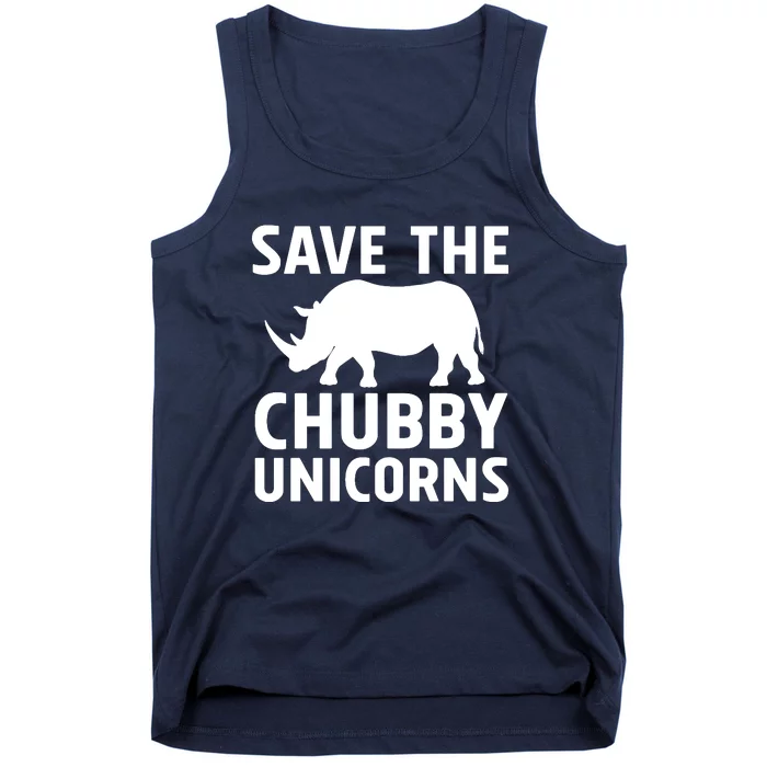 Save The Chubby Unicorns Funny Tank Top