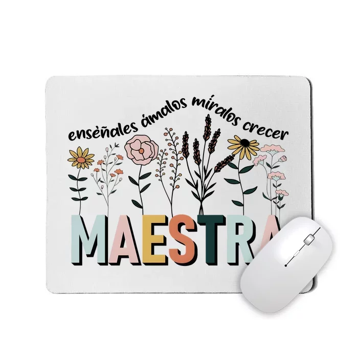 Spanish Teacher Cultivando Bilingues Maestra Language Teacher Mousepad