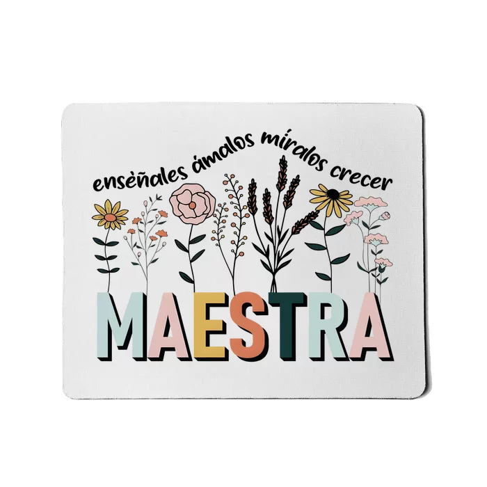 Spanish Teacher Cultivando Bilingues Maestra Language Teacher Mousepad