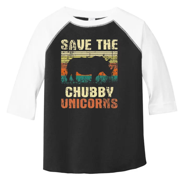 Save The Chubby Unicorns Zoologist Rhino Lover Rhinoceros Toddler Fine Jersey T-Shirt