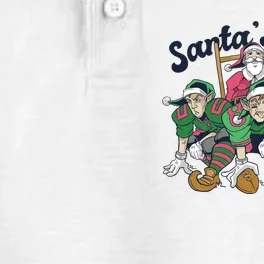 Santas Team Christmas Football Elf Team Dry Zone Grid Performance Polo