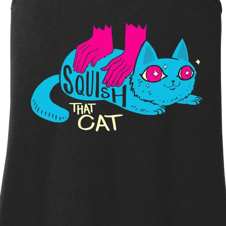 Squish That Cat! Ladies Essential Tank