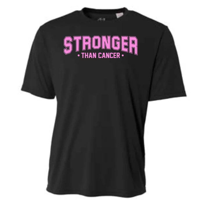 Stronger Than Cancer Breast Cancer Awareness Cooling Performance Crew T-Shirt