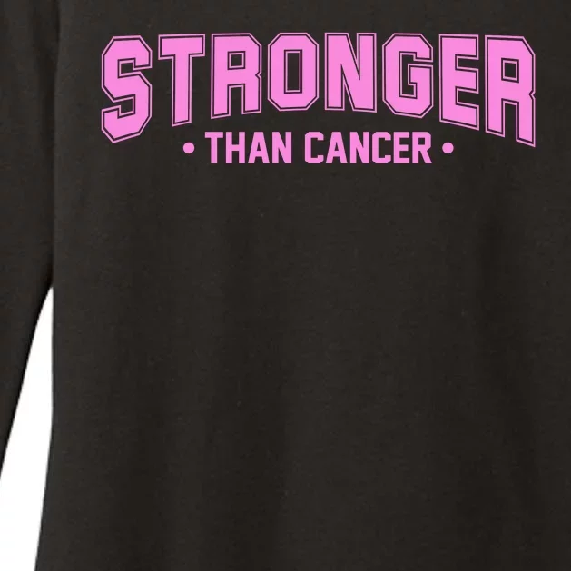 Stronger Than Cancer Breast Cancer Awareness Womens CVC Long Sleeve Shirt