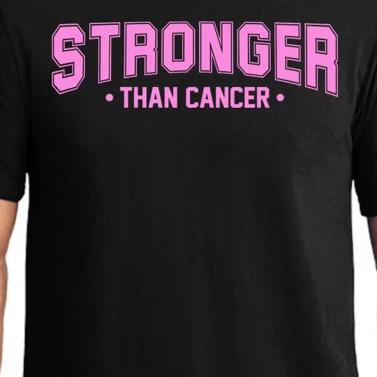 Stronger Than Cancer Breast Cancer Awareness Pajama Set