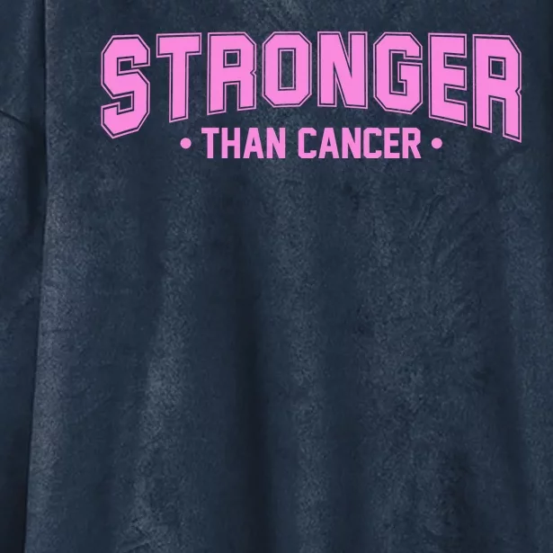 Stronger Than Cancer Breast Cancer Awareness Hooded Wearable Blanket