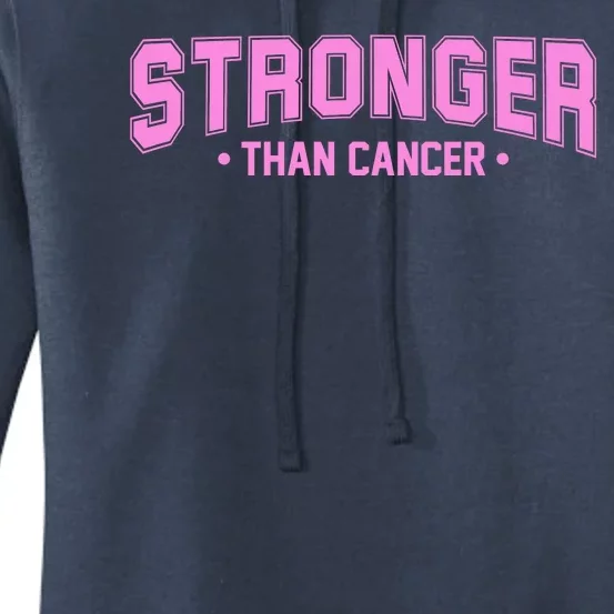 Stronger Than Cancer Breast Cancer Awareness Women's Pullover Hoodie