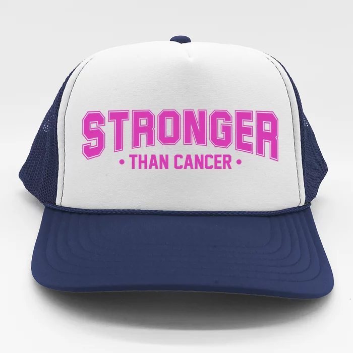 Stronger Than Cancer Breast Cancer Awareness Trucker Hat