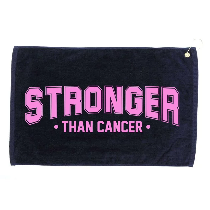 Stronger Than Cancer Breast Cancer Awareness Grommeted Golf Towel