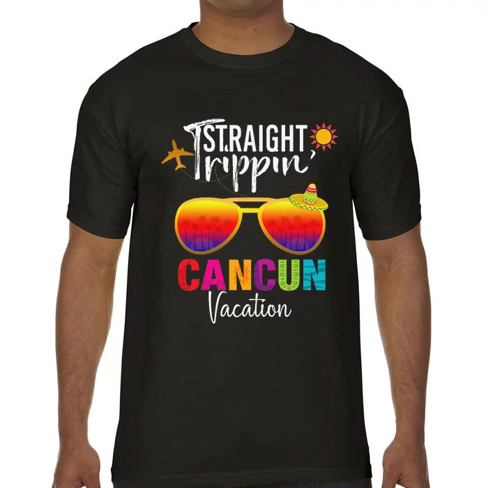 Straight Trippin Cancun Mexico Travel Vacation Matching Comfort Colors T-Shirt