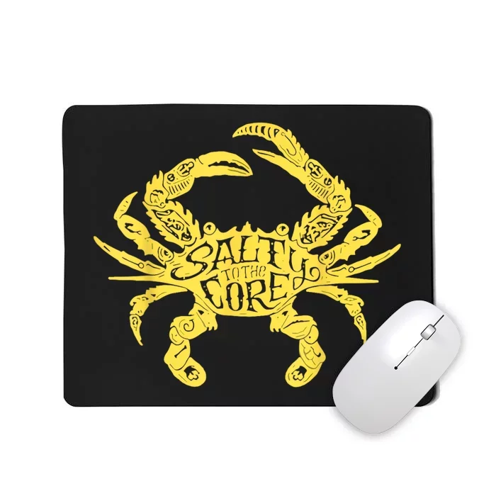 Salty To Core Crab Mousepad