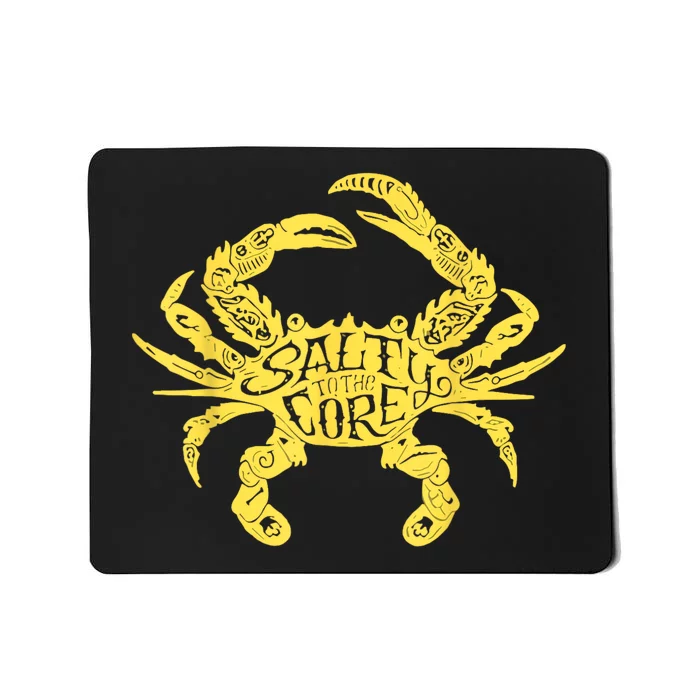 Salty To Core Crab Mousepad