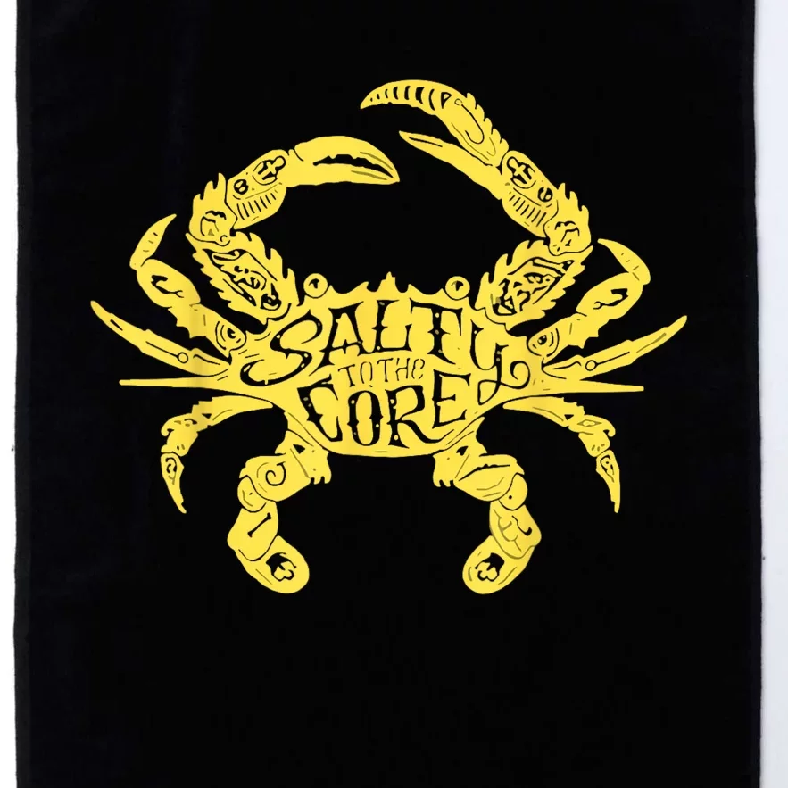 Salty To Core Crab Platinum Collection Golf Towel