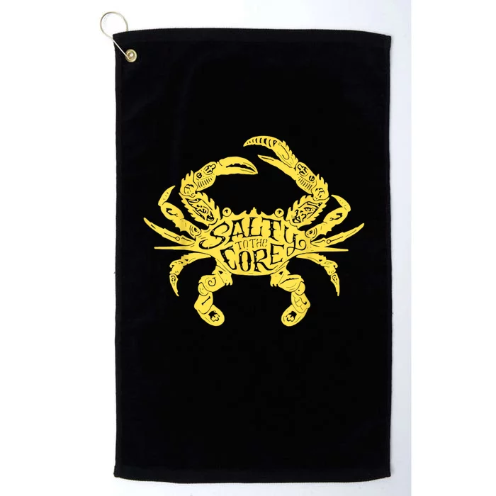 Salty To Core Crab Platinum Collection Golf Towel