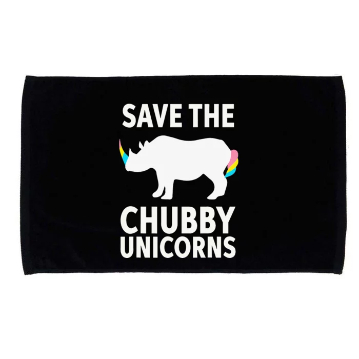 Save The Chubby Unicorns Rhino Activist Microfiber Hand Towel