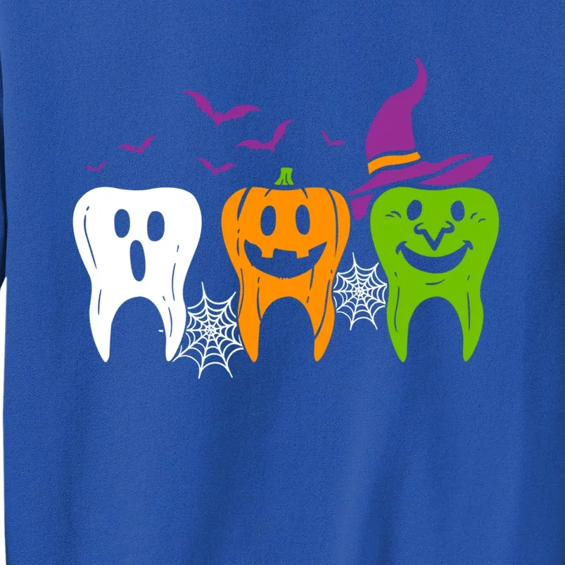 Scary Teeth Costume Ghost Pumpkin Witch Bat Halloween Dental Gift Sweatshirt