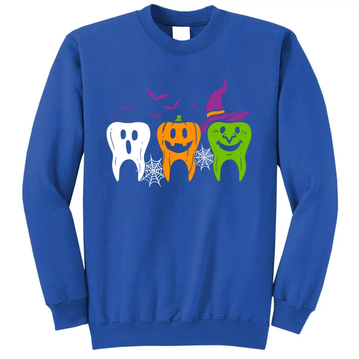 Scary Teeth Costume Ghost Pumpkin Witch Bat Halloween Dental Gift Sweatshirt