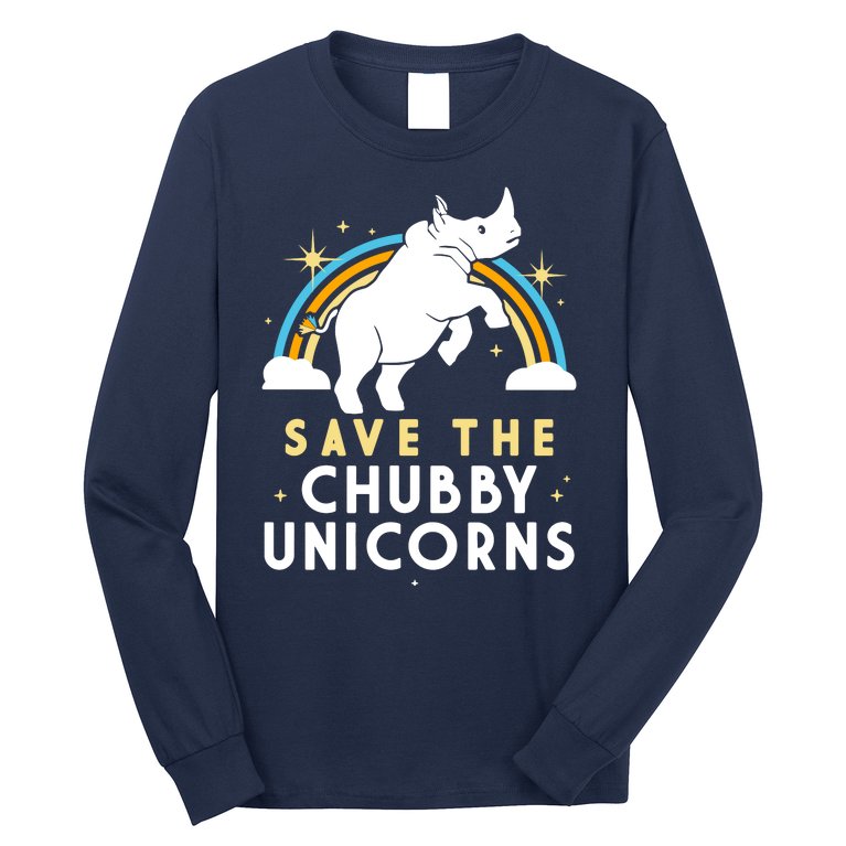 Save The Chubby Unicorns Long Sleeve Shirt