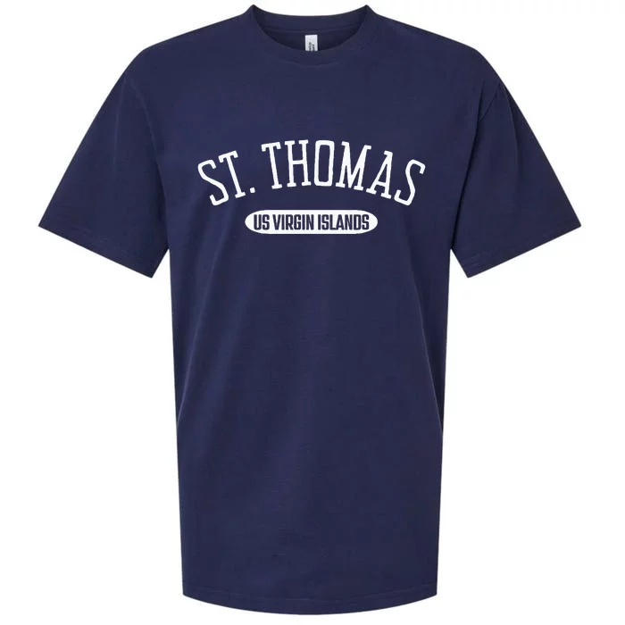 St Thomas Classic Style St Thomas Us Virgin Islands Sueded Cloud Jersey T-Shirt