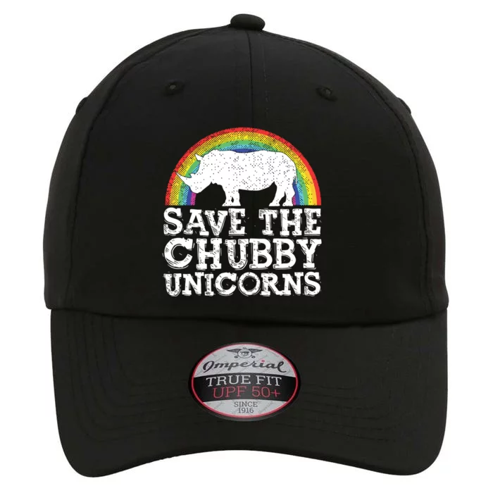 SAVE THE CHUBBY UNICORNS Gift Rhino Conservation Rainbow The Original Performance Cap