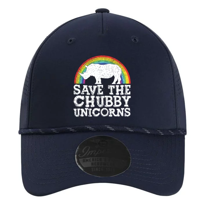 SAVE THE CHUBBY UNICORNS Gift Rhino Conservation Rainbow Performance The Dyno Cap