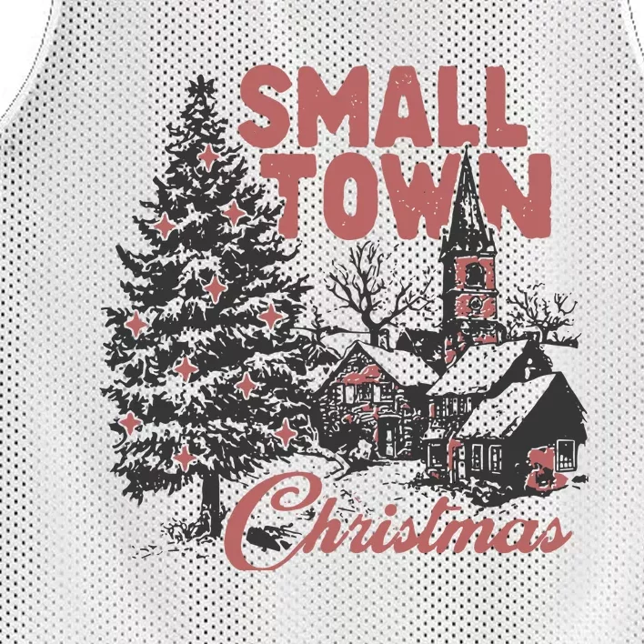 Small Town Christmas Mesh Reversible Basketball Jersey Tank