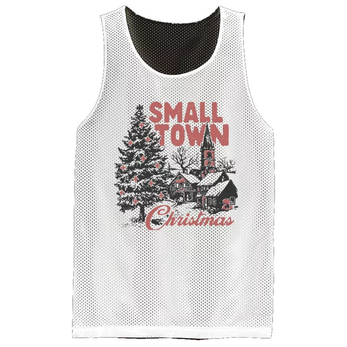 Small Town Christmas Mesh Reversible Basketball Jersey Tank