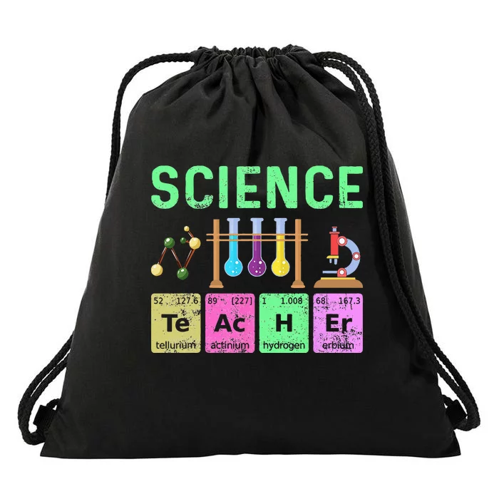 Science Teacher Chemist Physicist Vintage Drawstring Bag