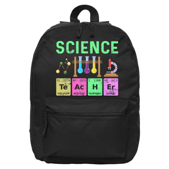 Science Teacher Chemist Physicist Vintage 16 in Basic Backpack