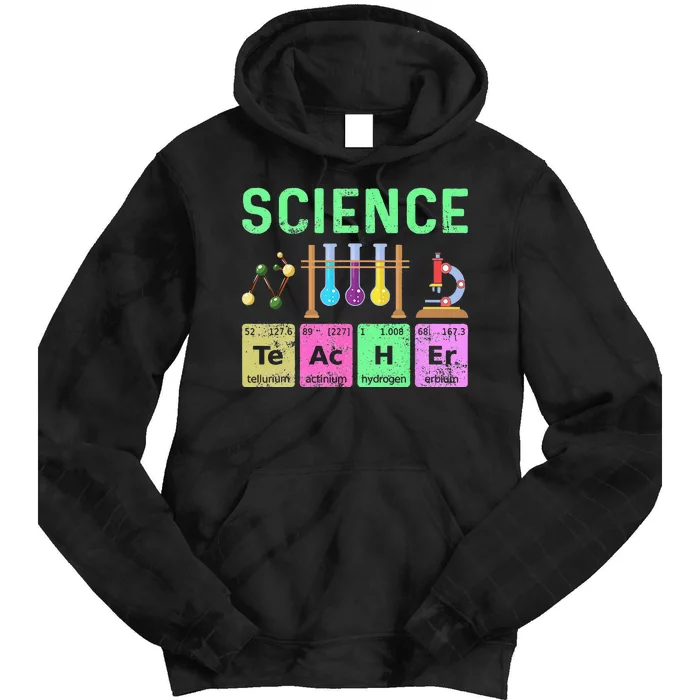 Science Teacher Chemist Physicist Vintage Tie Dye Hoodie