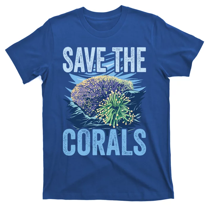 Save The Corals Coral Reefs Scuba Diver Marine Biologist Gift T-Shirt