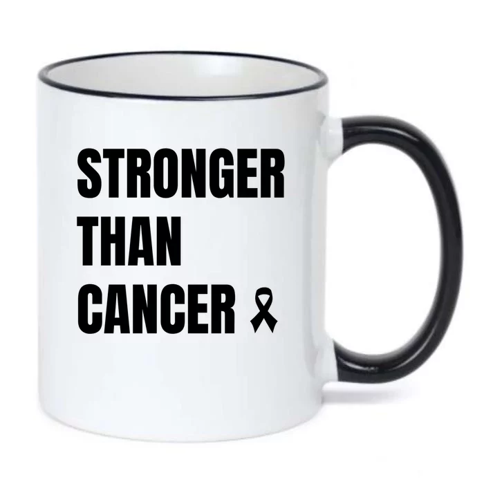 Stronger Than Cancer Black Color Changing Mug