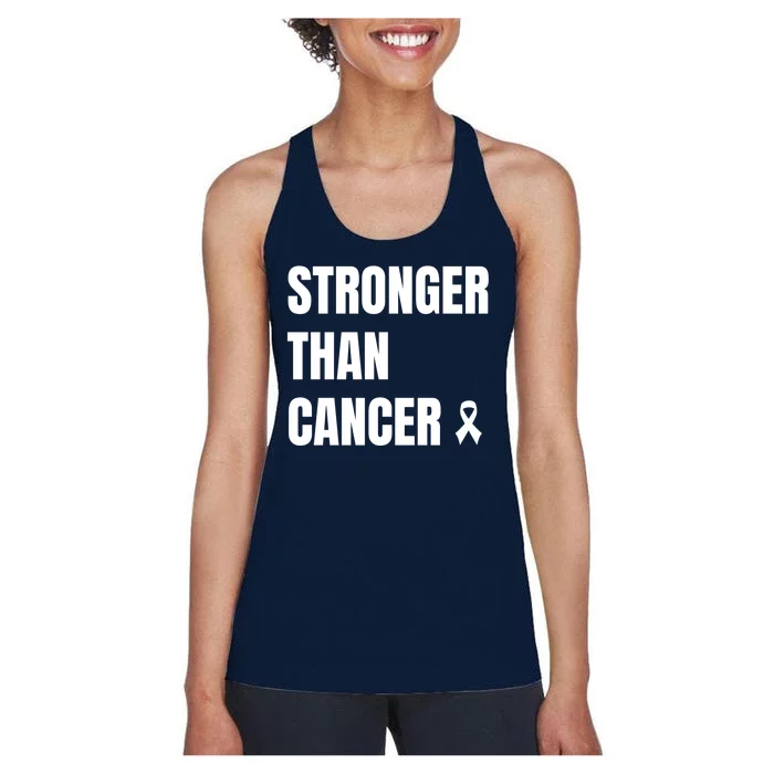 Stronger Than Cancer Women's Racerback Tank