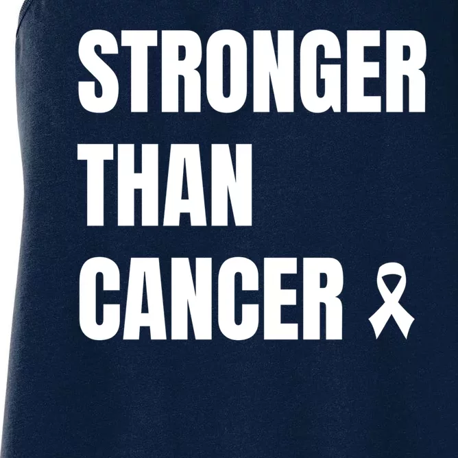 Stronger Than Cancer Women's Racerback Tank