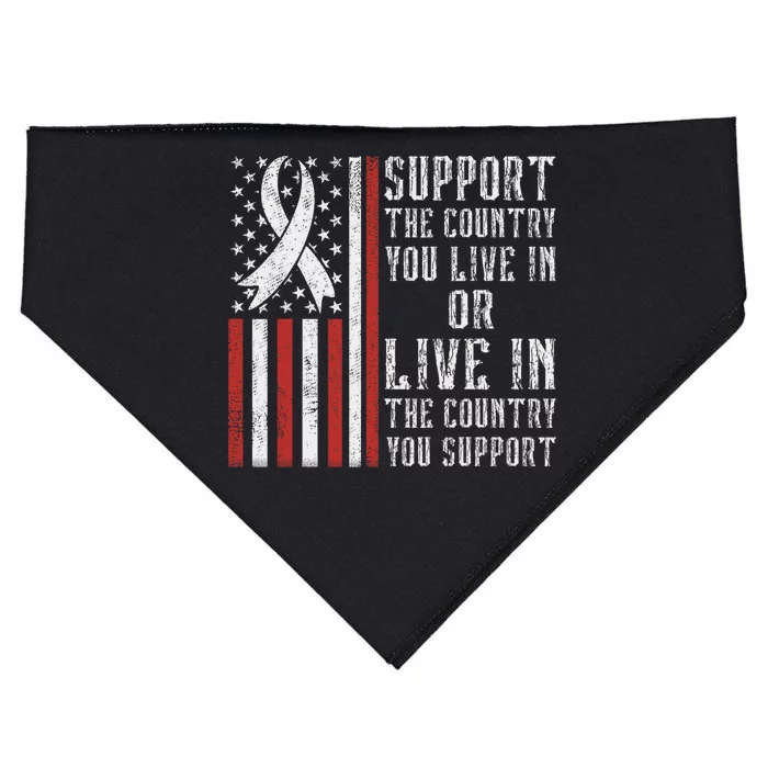 Support The Country You Live In The Country You Support USA-Made Doggie Bandana