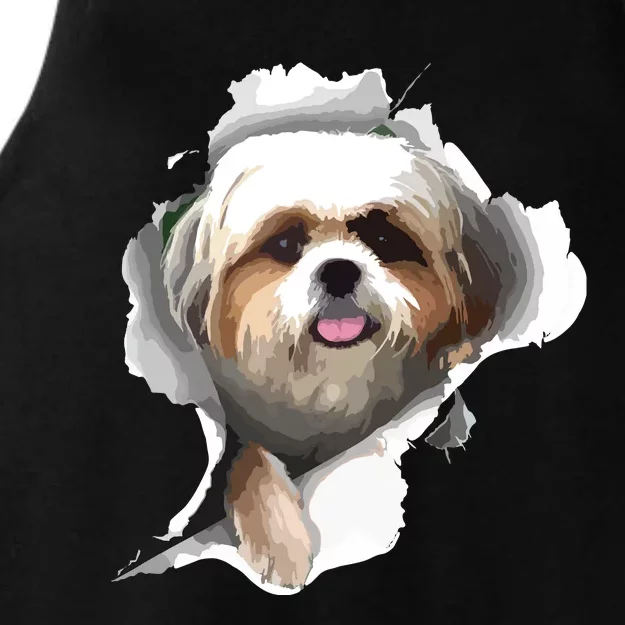 Shih Tzu Cute Shih Tzu Dog Shih Tzu Owner Shih Tzu Ladies Tri-Blend Wicking Tank