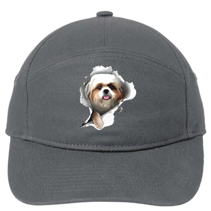 Shih Tzu Cute Shih Tzu Dog Shih Tzu Owner Shih Tzu 7-Panel Snapback Hat