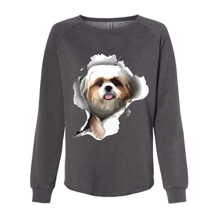 Shih Tzu Cute Shih Tzu Dog Shih Tzu Owner Shih Tzu Womens California Wash Sweatshirt