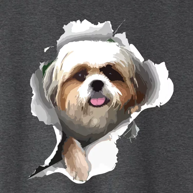 Shih Tzu Cute Shih Tzu Dog Shih Tzu Owner Shih Tzu Women's Crop Top Tee