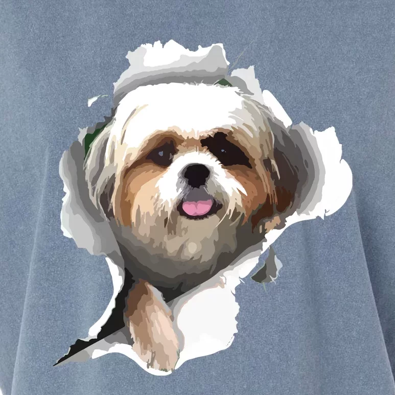 Shih Tzu Cute Shih Tzu Dog Shih Tzu Owner Shih Tzu Garment-Dyed Women's Muscle Tee