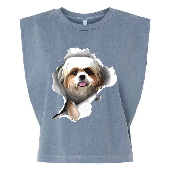 Shih Tzu Cute Shih Tzu Dog Shih Tzu Owner Shih Tzu Garment-Dyed Women's Muscle Tee